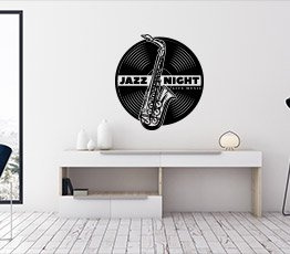Naklejka na ścianę - Noc Jazz'owa
