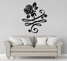 Naklejka na ścianę Róże zygzak