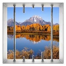 Naklejka na ścianę Okno 3D Jackson Hole 0018