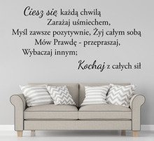 Naklejka na ścianę Ciesz się każdą chwilą