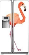 Mata na lodówkę side-by-side - Samotny flaming 0587