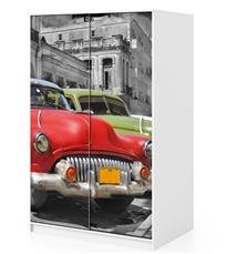 Naklejka na szafę - Hawańskie auta 0101