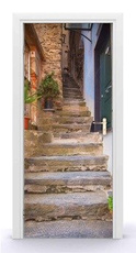 Naklejka na drzwi - Schodami do góry 0643