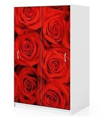 Naklejka na szafę - Czerwone róże 0096