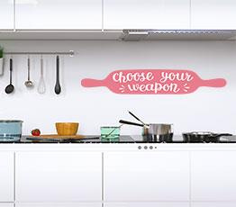 Naklejka na ścianę - Choose your weapon - 0042