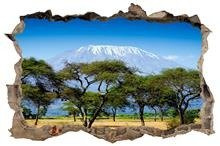 Naklejka na ścianę Dziura 3D Kilimadżaro 0183