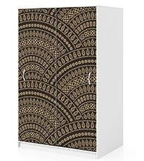 Naklejka na szafę - Egzotyczne wachlarze 0322