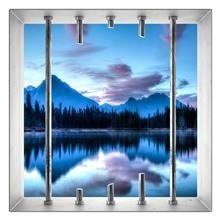 Naklejka na ścianę Okno 3D Lustrzane jezioro 0031