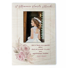 Drewniany plakat - Komunia wz13