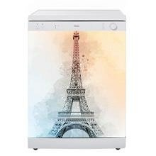 Naklejka na zmywarkę - Wieża okiem artysty 0582