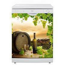 Naklejka na zmywarkę - Wino i winogrona 0037