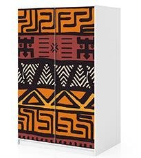 Naklejka na szafę - Afrykański wzór v3 0290