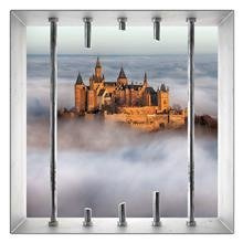 Naklejka na ścianę Okno 3D Zamek nad chmurami 0050