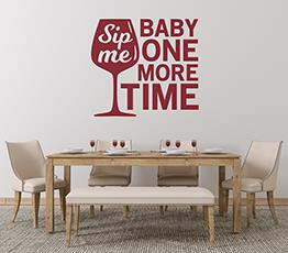 Naklejka na ścianę - Slip me baby - 0128