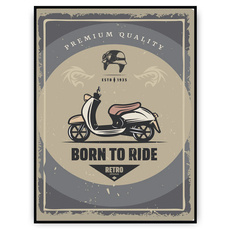 Plakat - Born to ride