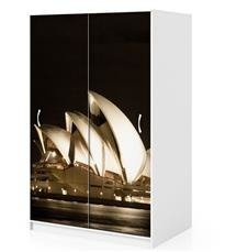 Naklejka na szafę - Opera Sydney nocą 0170