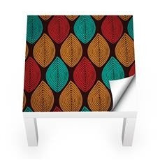 Naklejka na stolik LACK IKEA - Kolorowe liście 0006