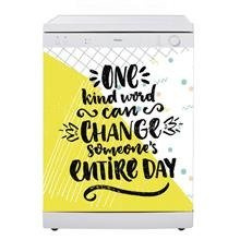 Naklejka na zmywarkę - Miłe słowo 0670