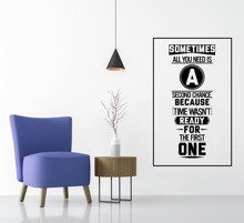 Naklejka na ścianę A second chance