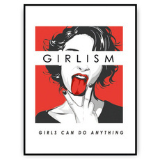 Plakat - Kobieta z językiem