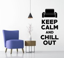 Naklejka na ścianę Keep calm and Chill out