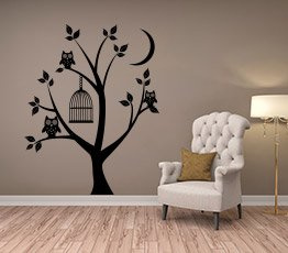 Naklejka na ścianę - Nocni bywalcy