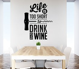 Naklejka na ścianę - Bad wine - 0029