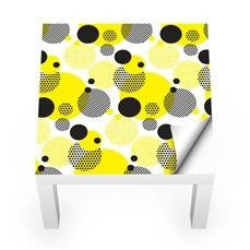 Naklejka na stolik LACK IKEA - Kropeczki w paseczki 0206