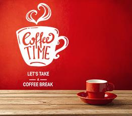 Naklejka na ścianę - Coffee break - 0044