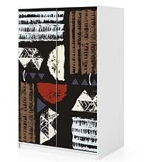 Naklejka na szafę - Afrykański wzór v1 0276