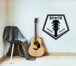 Naklejka na ścianę - Rock music