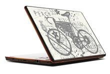 Naklejka na laptopa - Pacyfistyczny rower 0257
