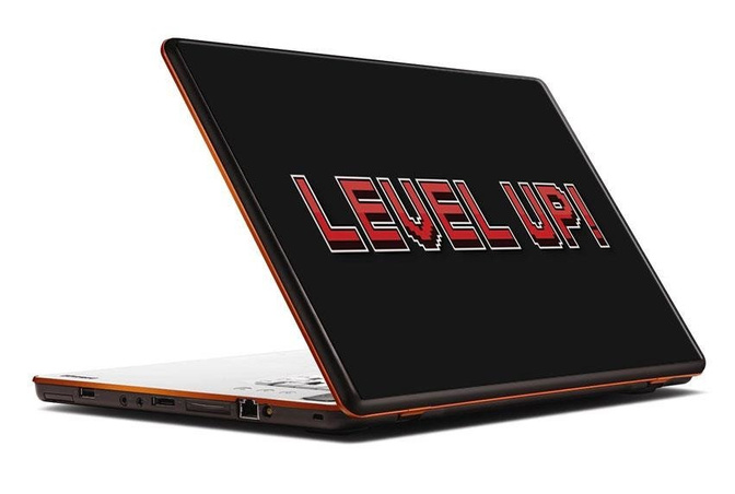 Naklejka na laptopa - Level up 0292