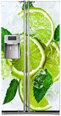 Mata na lodówkę side-by-side - Limonka z miętą i lodem 0519