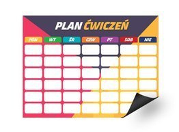 Magnetyczny planer ćwiczeń - Zdrowo i Kolorowo