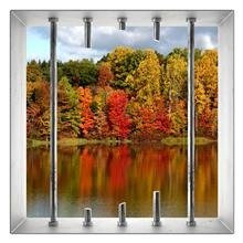 Naklejka na ścianę Okno 3D Jesienny las 0019