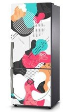 Naklejka na lodówkę - Geometryczne tło 0333