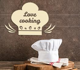 Naklejka na ścianę - Love cooking - 0088