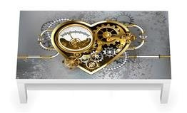 Naklejka na stolik kawowy LACK IKEA - Mechaniczne serce 0105