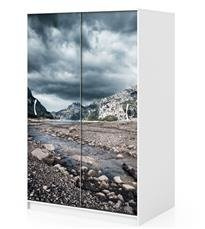 Naklejka na szafę - Kamienisty strumień 0022