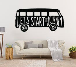 Naklejka na ścianę - Let's Start Journey