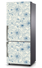 Mata na lodówkę - Kwiaty vintage