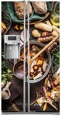 Naklejka na lodówkę side-by-side - Wielkie gotowanie 0427