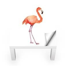 Naklejka na stolik LACK IKEA - Samotny flaming 0130