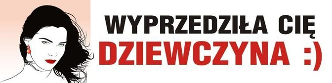 Naklejka na samochód Wyprzedziła cię dziewczyna