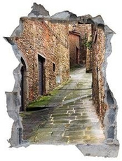 Naklejka na ścianę Dziura 3D - Alejka z kamienia 0279