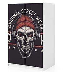 Naklejka na szafę - Dead head 0272