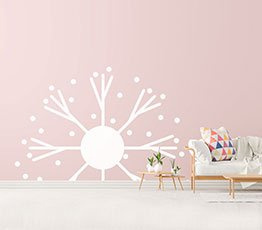 Naklejka na ścianę - Pół dmuchawca