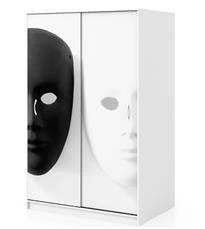 Naklejka na szafę - Maski 0232