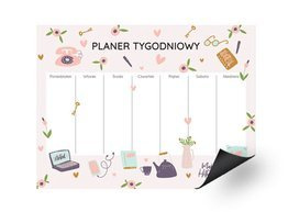 Tygodniowy planer magnetyczny - Przedmioty Domowe